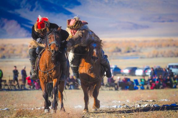 Voyage découverte et cavaliers de l'Altï mongol