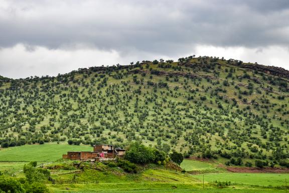 Randonnée dans un paysage du Nord-ouest iranien