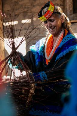 Paniers kalash fête du Chaumos à Bumburet