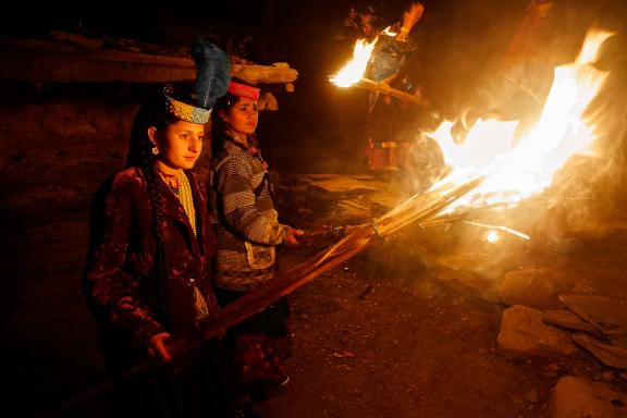 Cérémonie kalash Tanjah fête du Chaumos Pakistan