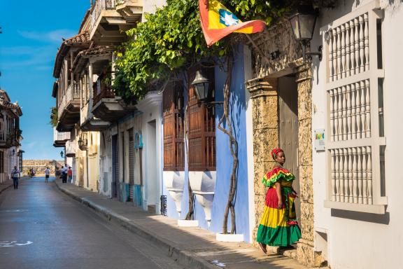 Carthagène sur la côte caraïbe en Colombie