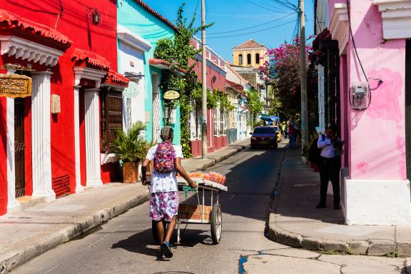 Carthagène sur la côte caraïbe en Colombie