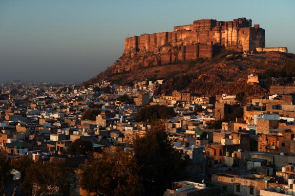 Trekking à travers la ville de Jodhpur et sa citadelle au Rajasthan