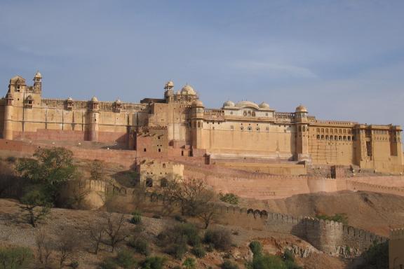 Trekking vers le fort d'Amber près de Jaipur au Rajasthan