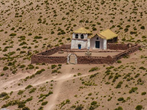 Église de Caspana dans le désert d'Atacama