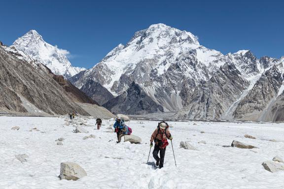 Trek retour du camp de base du K2 et Broad Peak glacier Godwin Austen