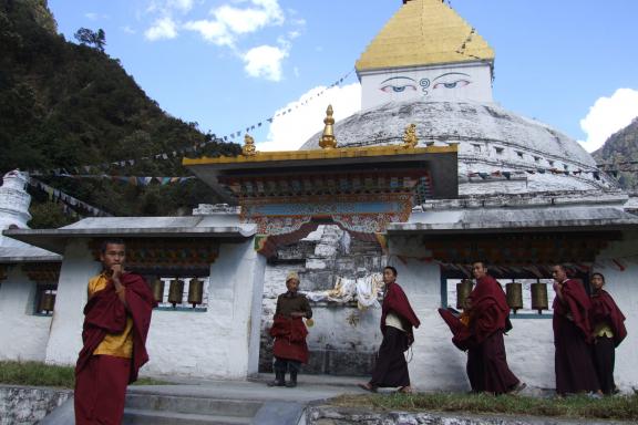 Rencontre avec des moines bouddhistes à Zemithang en Arunachal Pradesh occidental