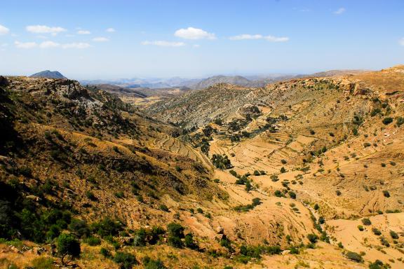 Exploration d'une vallée du Tigray sur les plateaux du Sud