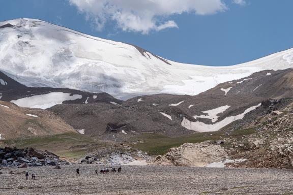 Randonnée vers le col de Vrang au Pamir