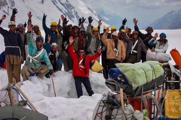 Trekking sur le Snow Lake au Karakoram en Himalaya