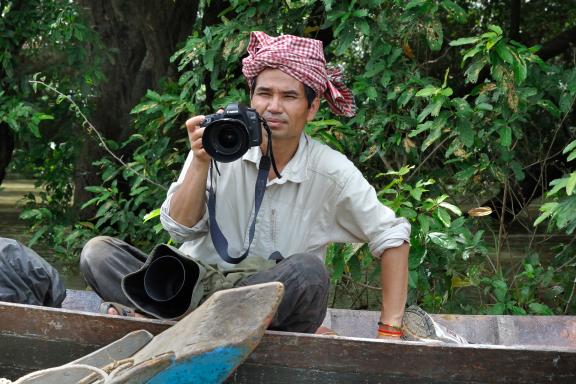 Rencontre avec Keat Tunier qui accompagne ce voyage au Cambodge