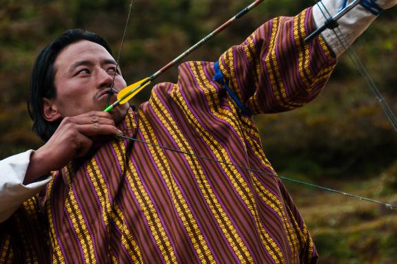 Le tir à l’arc est le sport national au Bhoutan