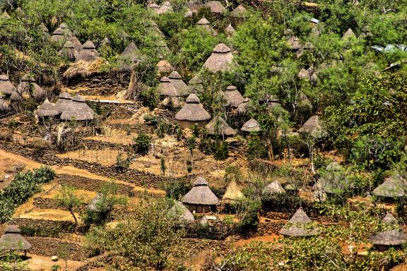 Balade dans le village Konso dans la Vallée de l'Omo