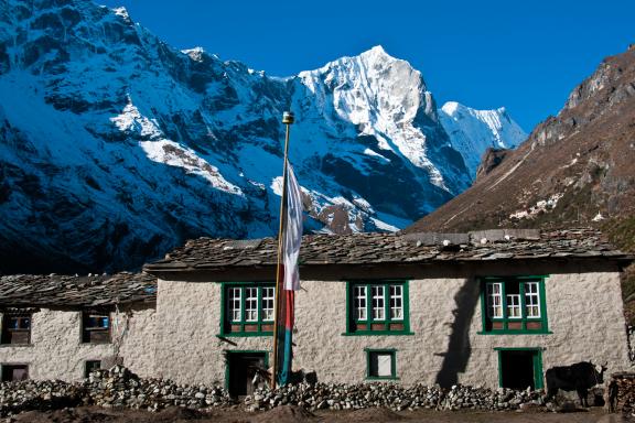 Kongde Ri à 6187 m près de Thame dans la région de l’Everest au Népal