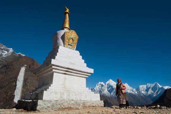 Thamserku 6618 m à Thame dans la région de l’Everest au Népal