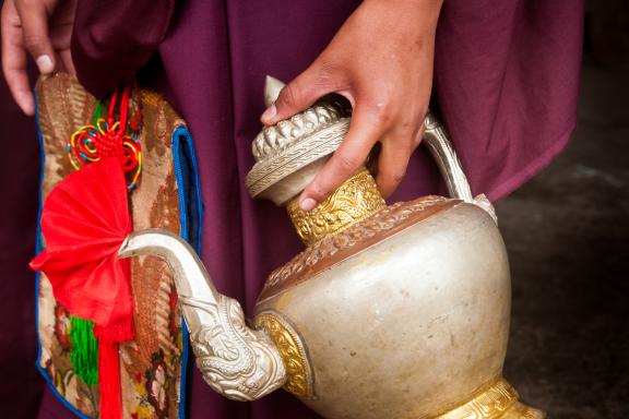 Cérémonies religieuses (Cham) au Tibet oriental en Chine