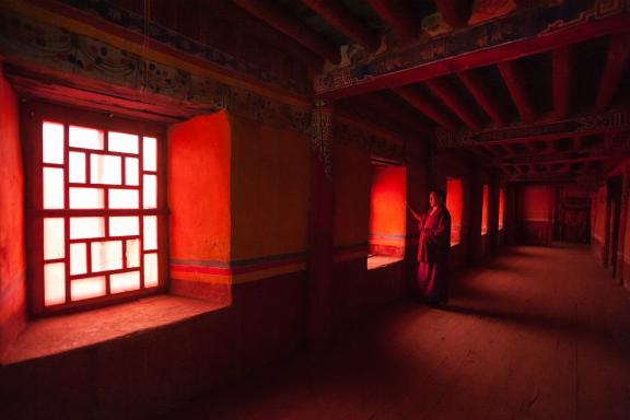 Cérémonies religieuses (Cham) au Tibet oriental en Chine