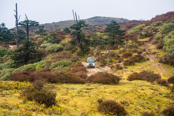 Pendant le trek de Singalila au Sikkim en Inde