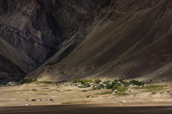 Le village de Zangla au Zanskar en Himalaya en Inde