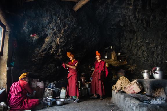 Monastère de Phuktal au Zanskar en Himalaya en Inde