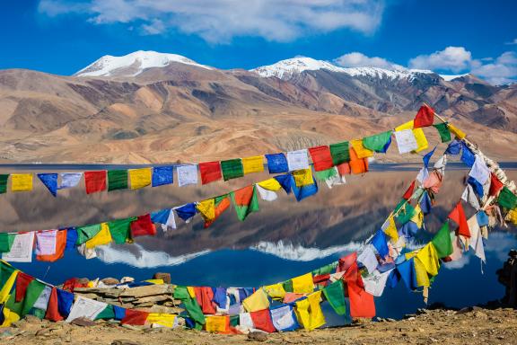 Lac Tsomoriri au Rupshu Changtang au Ladakh en Inde