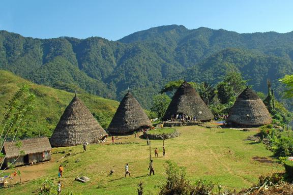 Trek vers un village du peuple manggarai sur l'île de Flores