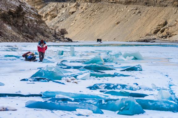 Chadar, le trek sur la rivière gelée au Ladakh Zanskar en Inde