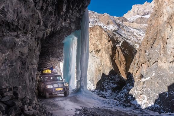 Route du Zanskar en hiver en Himalaya en Inde