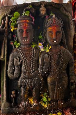 Le temple Annapurna, lieu de mariage de Shiva et Parvati à Trijugi Narayan en Inde