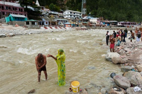 Gangotri aux sources du Gange au Garhwal en Inde
