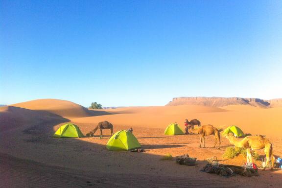 Trekking avec un bivouac dans la vallée du Draa