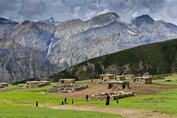Près du village de Tata au haut Dolpo au Népal