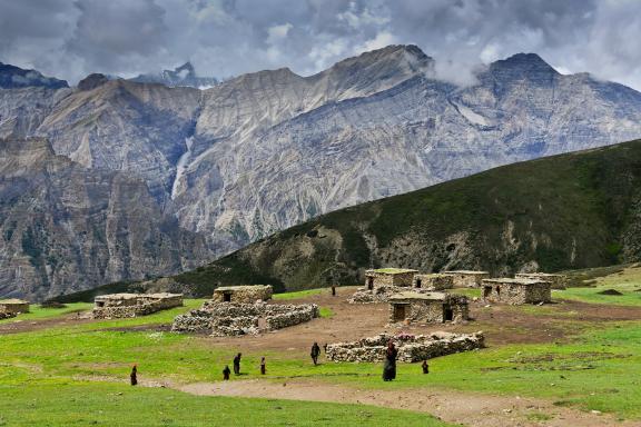 Près du village de Tata au haut Dolpo au Népal