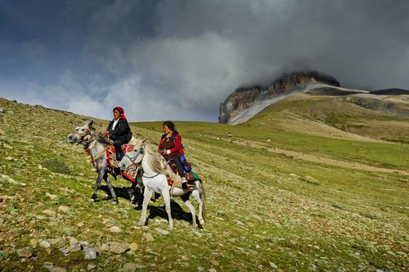 Entre Bhijor et le col de Nangla Bhanjyang au haut Dolpo au Népal