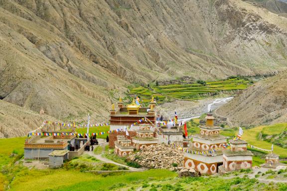 Village et monastère de Saldang au haut Dolpo au Népal