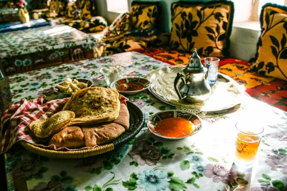 Randonnée avec thé et colation chez des Berbères du Haut Atlas