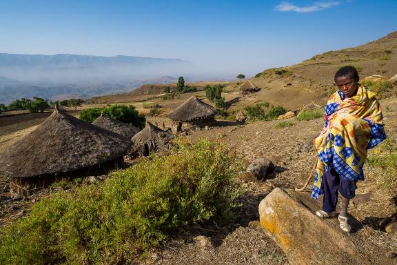 Rencontre avec Tesafa un petit berger dans le nord éthiopien