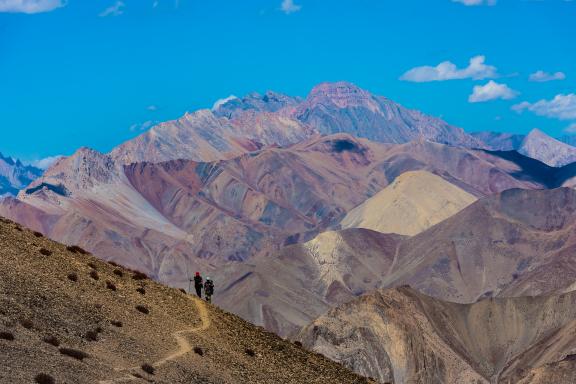 Trek entre Phuktal et la lac Tsomoriri au Ladakh Zanskar en Inde