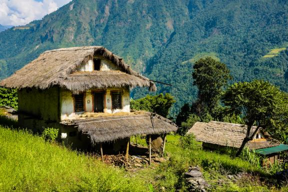 Village de Gadhidanda dans la vallée d’Arun au Népal