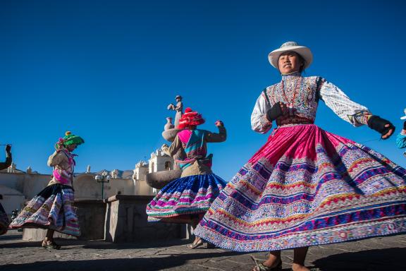 Village de Yanque dans le canyon de Colca près de Arequipa au Pérou