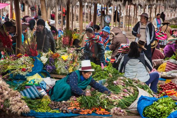 Le marché de Chinchero au Pérou