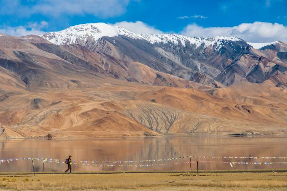 Lac Tsomoriri au Rupshu Changtang au Ladakh en Inde