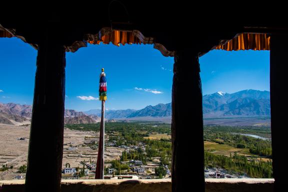 Monastère de Tiksey au Ladakh en Himalaya en Inde