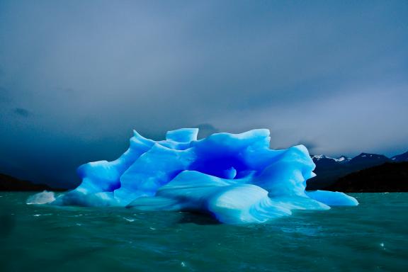 Le Glacier Upsala sur le lac Argentin, Parc National de los Glaciares en Patagonie Argentine