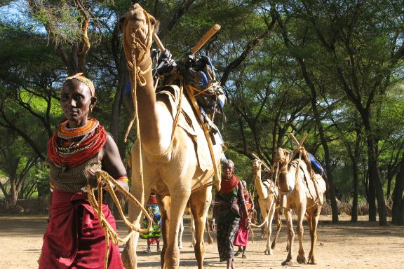 Trek et chamelières Rendille au Kenya