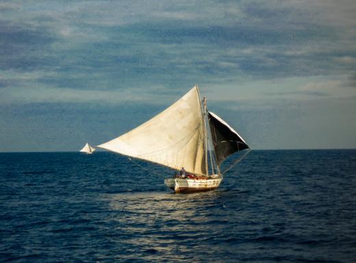Navigation avec un voilier sur les mers des Caraïbes
