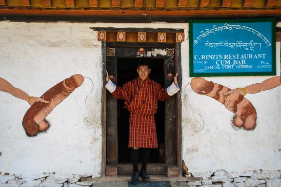 Village de Nobding près de Wangdi Phodrang au Bhoutan