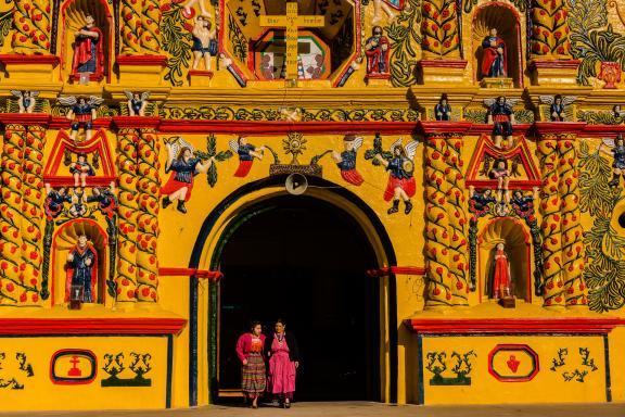 Église de San Andres de Xecul au Guatemala