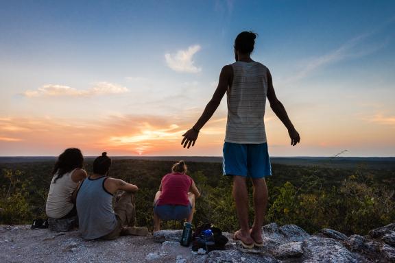 Nakbe pendant le trek de El Mirador dans le Petén au Guatemala