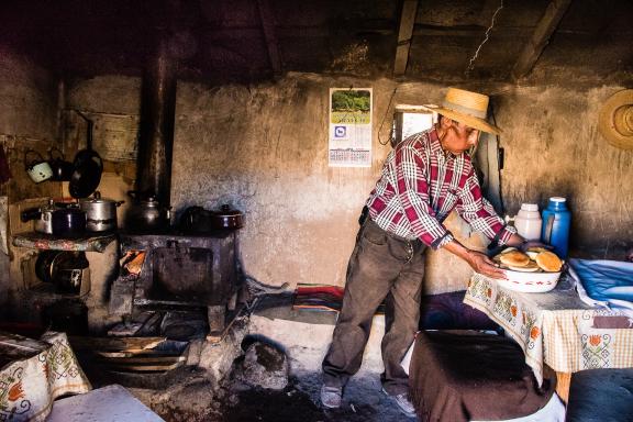 Auberge dans la région de Parinacota dans le désert d’Atacama au Chili